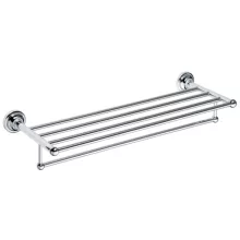 Bemeta Retro fali törölközőtartó polc 665x120x225 mm, króm kivitelben