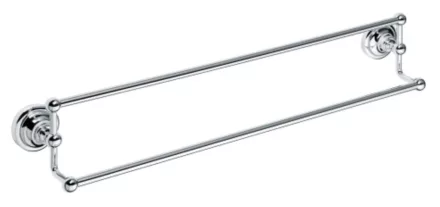 Bemeta Retro dupla törölközőtartó 665x125x115 mm, króm kivitelben