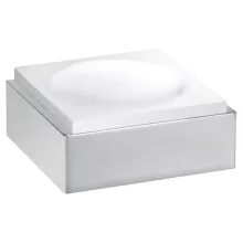 Bemeta Gamma fali szappantartó, króm/fehér kivitelben