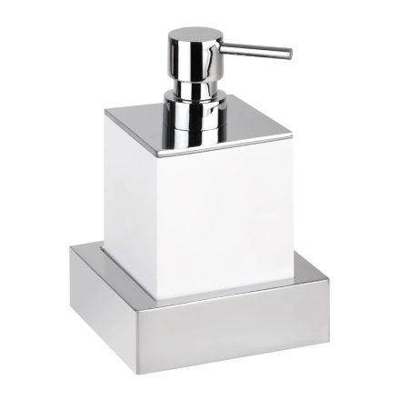 Bemeta Gamma fali szappanadagoló 200 ml, króm/fehér 145509012
