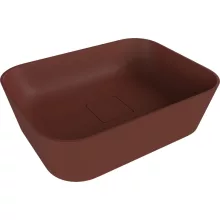  Sapho Polysan öntött márvány mosdótál 50x35 cm, matt barna 14596.71