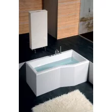   Polysan Versys akril kád 160x84/70x47 cm, balos kivitel, fehér 14611