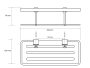Bemeta Cytro fali szappantartó 250x70x105 mm, króm 146208052
