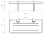 Bemeta Cytro fali szappantartó 250x70x105 mm, króm kivitelben