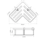 Bemeta Cytro Sarok szappantartó 285x210x75 mm, króm 146208092