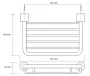 Bemeta Cytro fali szappantartó 155x100x25 mm, króm 146208132