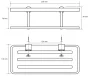 Bemeta Cytro Zuhanypolc 250x110x78 mm, króm/fekete kivitelben