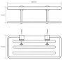 Bemeta Cytro fali szappantartó 250x75x110 mm, króm kivitelben