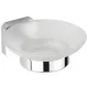 Bemeta Tasi üvegszappantartó fali konzollal 110x52x129 mm, króm 154108022