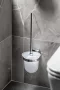 Bemeta Tasi WC kefetartó garnitúra fali konzollal 110x370x145 mm, króm 154113012