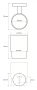 Bemeta Graphit fali fogkefetartó 70x95x105 mm, matt grafit 156110012