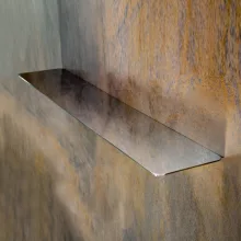   Bemeta Organic fali fém piperepolc 600x22x110 mm, króm 157102381