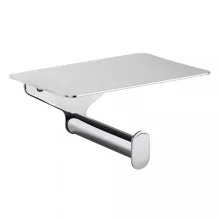   Bemeta Organic fali WC papírtartó polccal 150x75x110 mm, króm 157112151