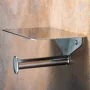 Bemeta Organic fali WC papírtartó polccal 150x75x110 mm, króm 157112151