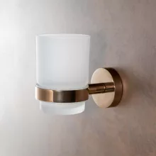   Bemeta Coral fali fogkefetartó 70x95x105 mm, fényes kávé arany 158110012