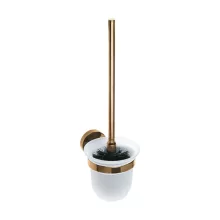   Bemeta Coral fali WC kefetartó 95x370x140 mm, fényes kávé arany 158113017