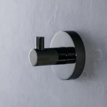   Bemeta Hematit 1 ágú fali fogas 55x55x50 mm, fényes fekete 159106022