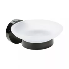   Bemeta Hematit fali szappantartó 110x55x129 mm, fényes fekete 159108042