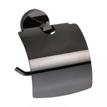   Bemeta Hematit fali WC-papírtartó 140x155x80 mm, fényes fekete 159112012