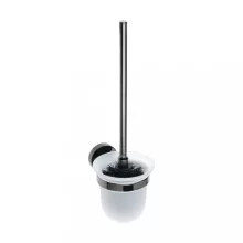   Bemeta Hematit fali WC-kefetartó 95x360x140 mm, fényes fekete 159113017