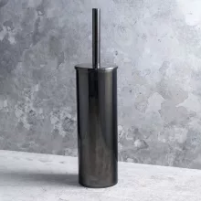   Bemeta Hematit fali WC-kefetartó 95x380x105 mm, fényes fekete 159313067