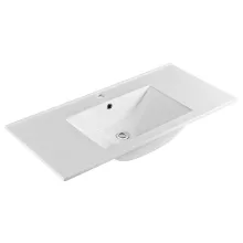   Sapho Slim felülről beépíthető kerámiamosdó 100x46 cm, fehér 1601-100