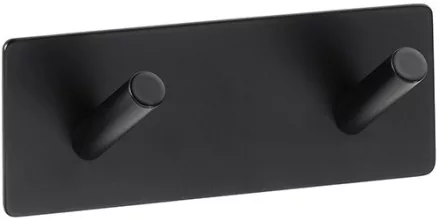 Bemeta Easy fali öntapadós duplafogas 115x38 mm, fekete.