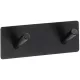 Bemeta Easy fali öntapadós duplafogas 115x38 mm, fekete.