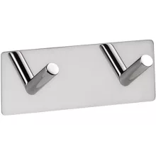 Bemeta Easy fali öntapadós duplafogas 115x38 mm, fényes ezüst.