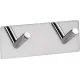 Bemeta Easy fali öntapadós duplafogas 115x38 mm, fényes ezüst.