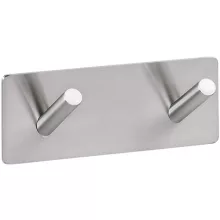 Bemeta Easy fali öntapadós duplafogas 115x38 mm, matt ezüst.