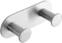 Bemeta Easy fali öntapadós duplafogas 115x31 mm, matt ezüst.