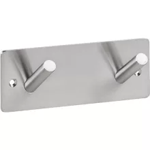 Bemeta Easy fali duplafogas 115x38 mm, matt ezüst.
