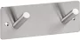 Bemeta Easy fali duplafogas 115x38 mm, matt ezüst.