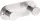 Bemeta Easy fali duplafogas 115x36 mm, matt ezüst.