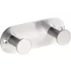 Bemeta Easy fali duplafogas 115x36 mm, matt ezüst.