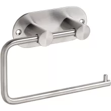 Bemeta Easy fali WC papír tartó 145x42 mm, matt ezüst.