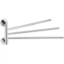 Bemeta Obla 3 ágú fali forgatható törölközőtartó 445x193 mm, króm.