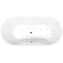   Polysan IO beépíthető akril kád Hidro Air rendszerrel 180x85x49 cm, fehér 16611HA