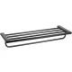 Bemeta Organic Black fali törölközőtartó polc 640x95x214 mm, fekete.