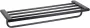 Bemeta Organic Black fali törölközőtartó polc 640x95x214 mm, fekete.