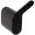 Bemeta Organic Black fali fogas 44x39x58 mm, jobbos/fekete.