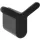 Bemeta Organic Black dupla fogas 68x58x39 mm, fekete.