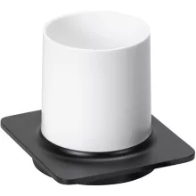 Bemeta Organic Black fali fogkefetartó 110x100 mm, fekete.