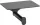 Bemeta Organic Black fali WC papírtartó polccal 150x75x110 mm, fekete.