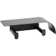 Bemeta Organic Black fali dupla WC papírtartó polccal 280x75x110 mm, fekete.