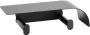 Bemeta Organic Black fali dupla WC papírtartó polccal 280x75x110 mm, fekete.