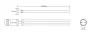 Bemeta Circum 2 ágú fali forgatható törölközőtartó 420x52 mm, króm.