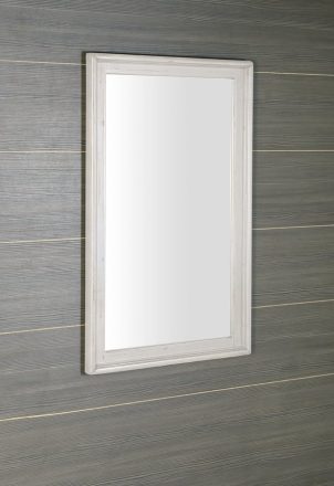 Sapho Retro fa keretes tükör 70x115 cm, antik fehér 1686