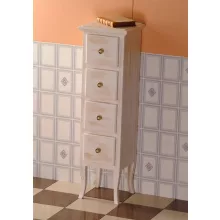   Sapho Retro négy fiókos állószekrény 35x119x33 cm, antik fehér 1694